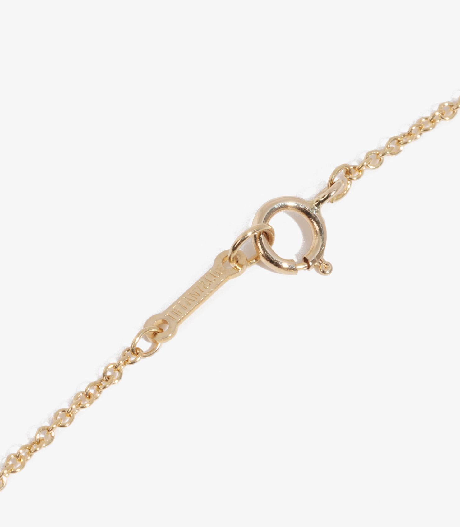 Tiffany & Co. 18ct Yellow Gold Elsa Peretti 11mm Bean Design Pendant In Excellent Condition In Bishop's Stortford, Hertfordshire