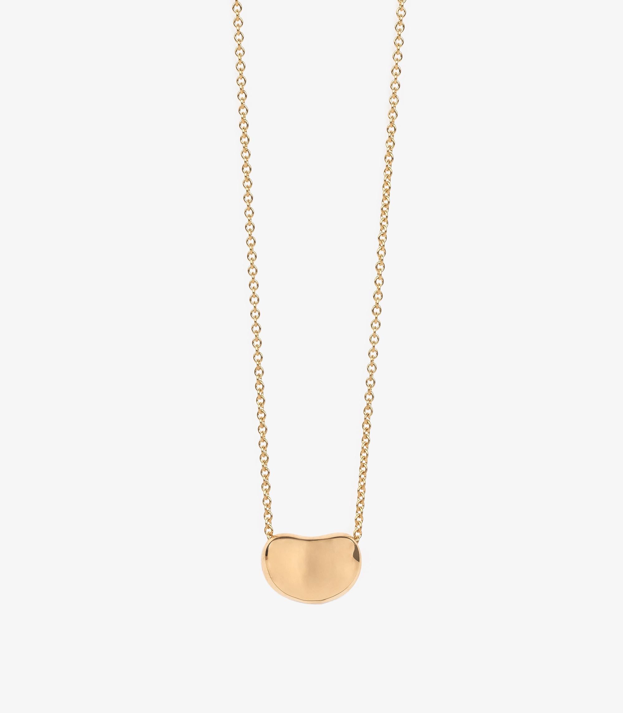 Tiffany & Co. 18ct Yellow Gold Elsa Peretti 11mm Bean Design Pendant