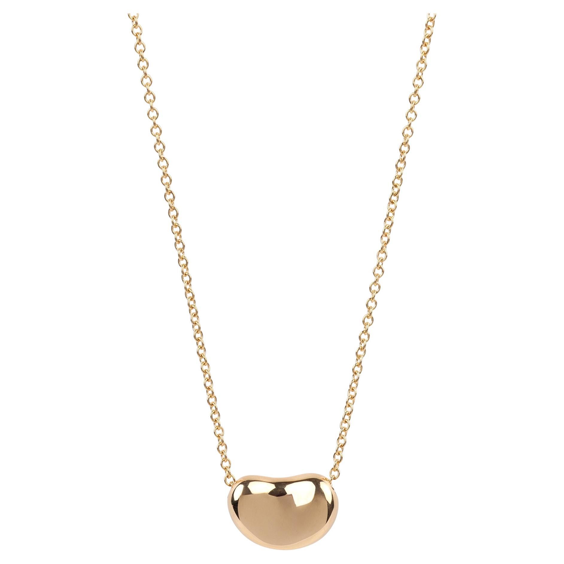 Tiffany
Co. 18ct Yellow Gold Elsa Peretti 11mm Bean Design Pendant