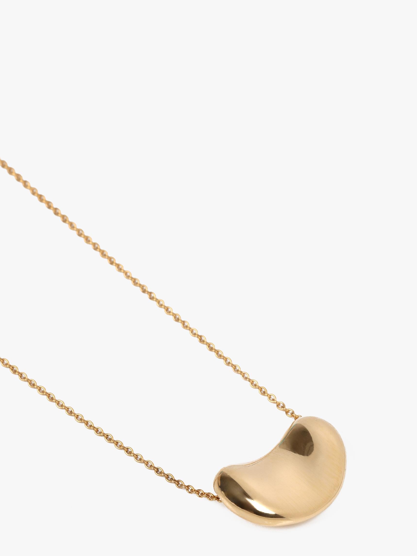 Tiffany & Co. 18ct Yellow Gold Elsa Peretti 18mm Bean Design Pendant In Excellent Condition In Bishop's Stortford, Hertfordshire