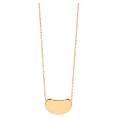 Tiffany & Co. 18ct Yellow Gold Elsa Peretti 18mm Bean Design Pendant