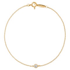 Tiffany & Co 18ct Yellow Gold Elsa Peretti Diamonds by the Yard Bracelet 0.08ct