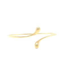 Tiffany & Co 18ct Yellow Gold Elsa Peretti Elongated Teardrop Bangle 14.13g