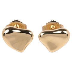Tiffany & Co. 18ct Yellow Gold Elsa Peretti Full Heart Earrings