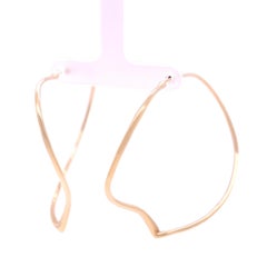 Tiffany & Co 18ct Yellow Gold Elsa Peretti Open Heart Hoop Earrings 12.16g