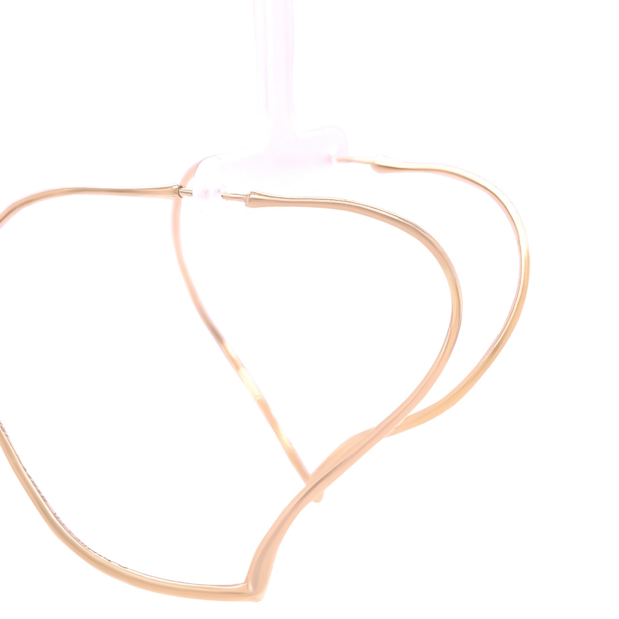 Pendientes de aro corazón abierto Elsa Peretti de oro amarillo de 18 ct 12,16 g Tiffany & Co. en venta 1