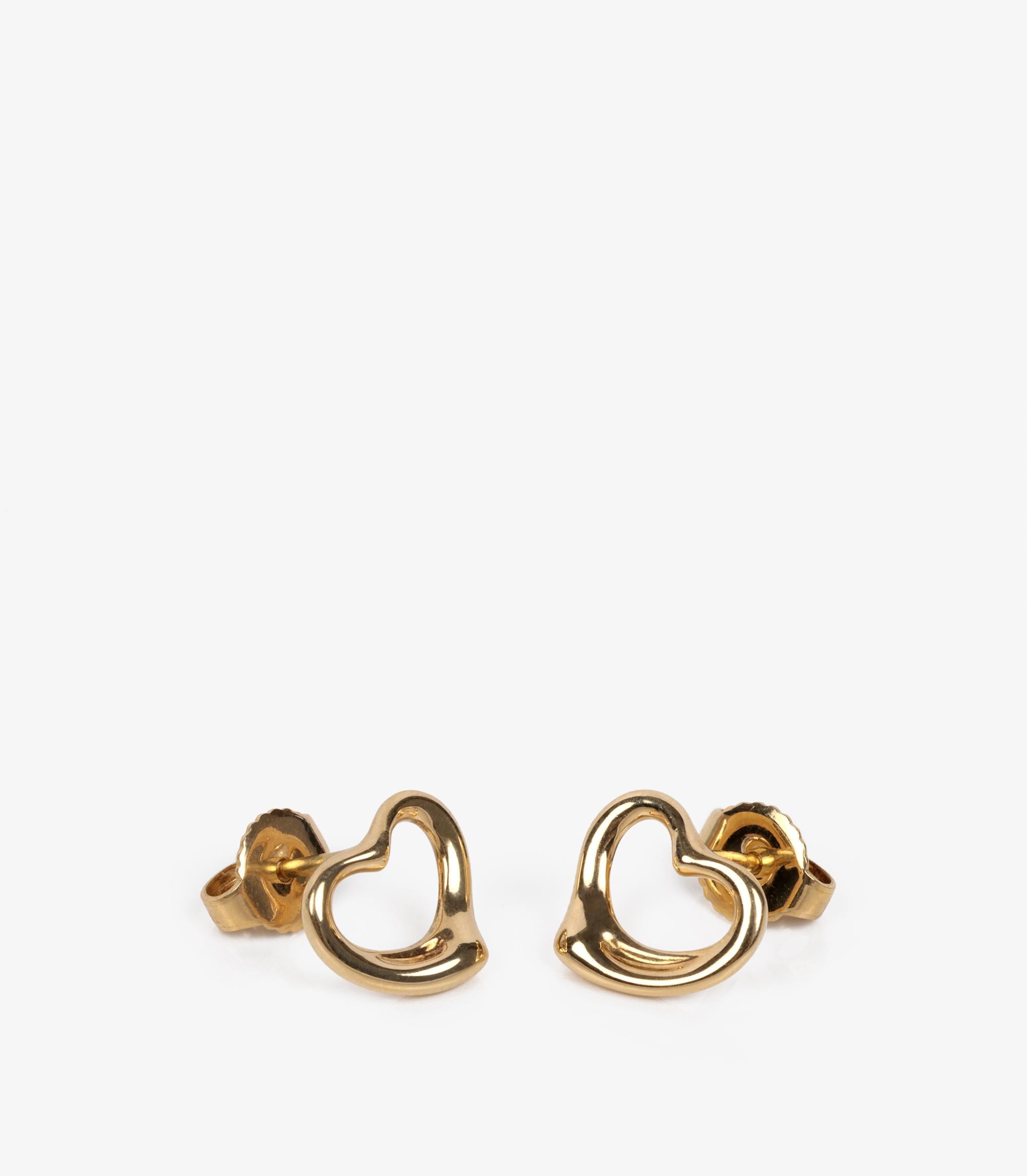 Tiffany & Co. Oro Amarillo 18ct.  Pendientes Elsa Peretti Corazón Abierto

Detalles del producto
Xupes Ref: J1487
Marca: Tiffany & Co.
Model No: Pendientes Corazón Abierto
Tipo de pendientes Pendientes
PVP: 1.175
Material(es): oro amarillo de 18