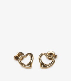 Tiffany & Co. 18ct Yellow Gold Elsa Peretti Open Heart Stud Earring