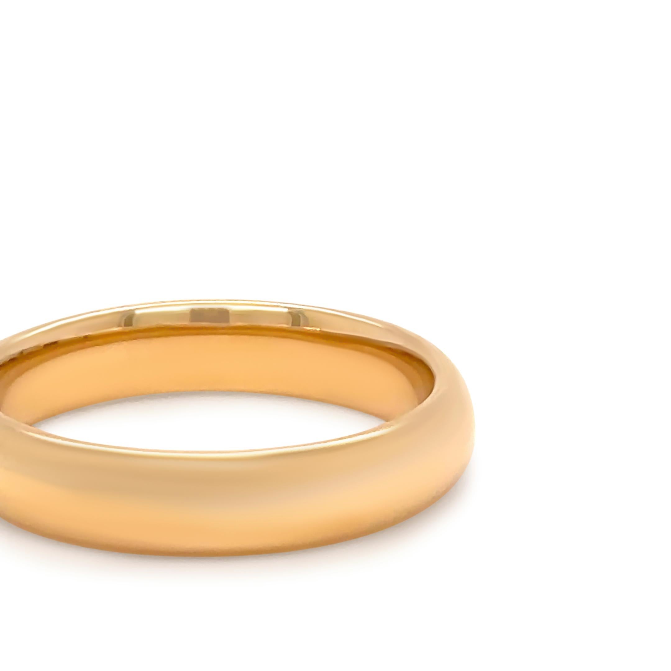 Tiffany & Co, alliance éternelle en or jaune 18 carats 7,33 g Excellent état - En vente à SYDNEY, NSW