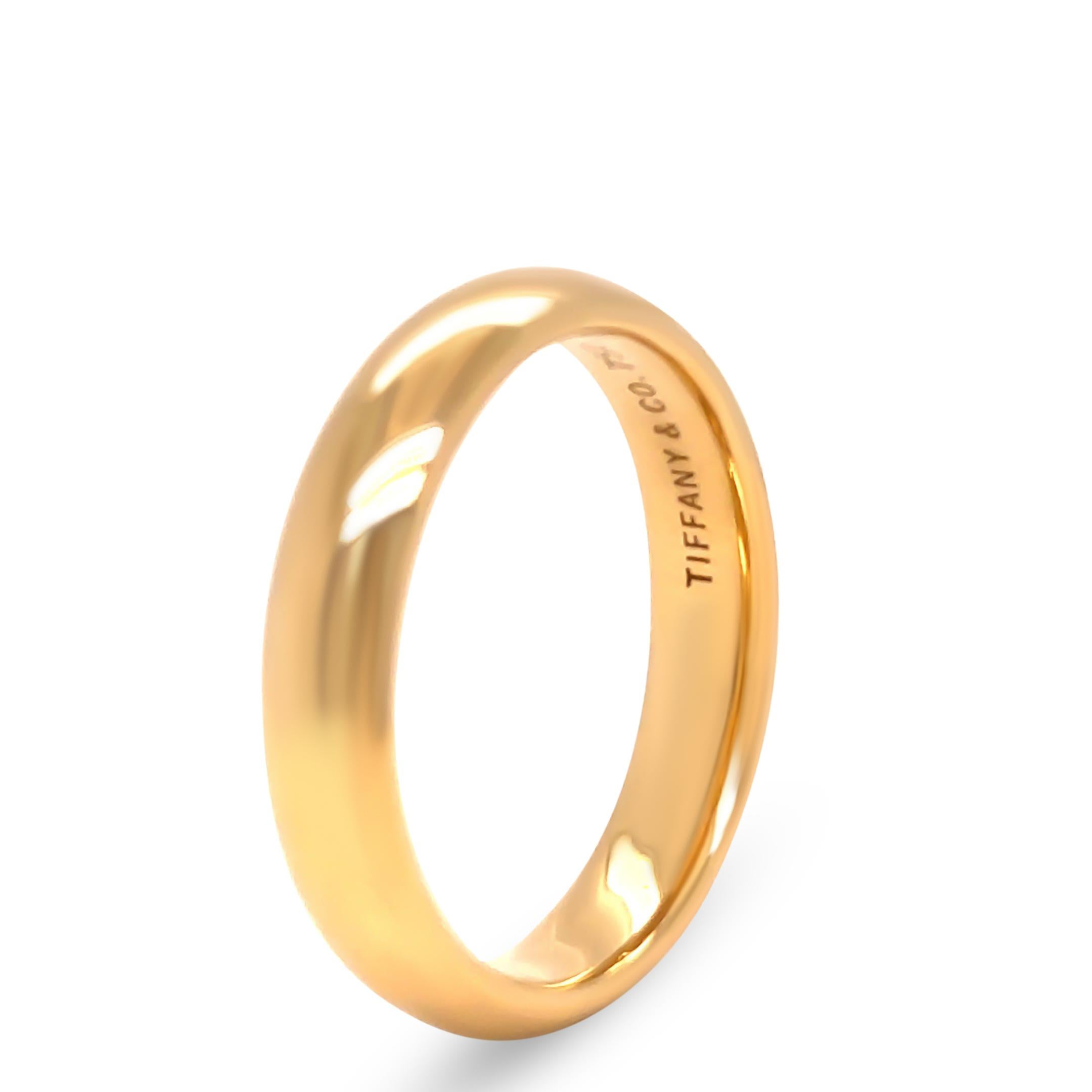 Tiffany & Co, alliance éternelle en or jaune 18 carats 7,33 g en vente 1