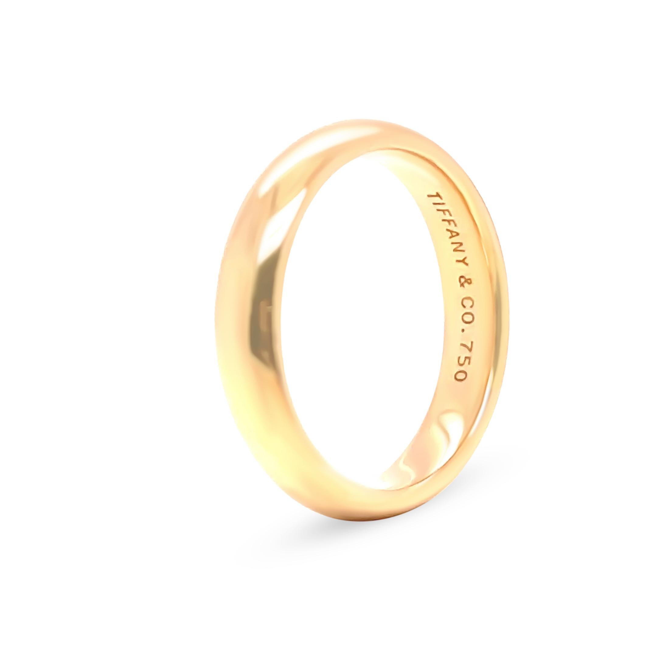 Tiffany & Co, alliance éternelle en or jaune 18 carats 7,33 g en vente 3