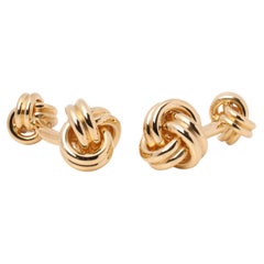 Tiffany & Co. 18ct Yellow Gold Knot Cufflinks 