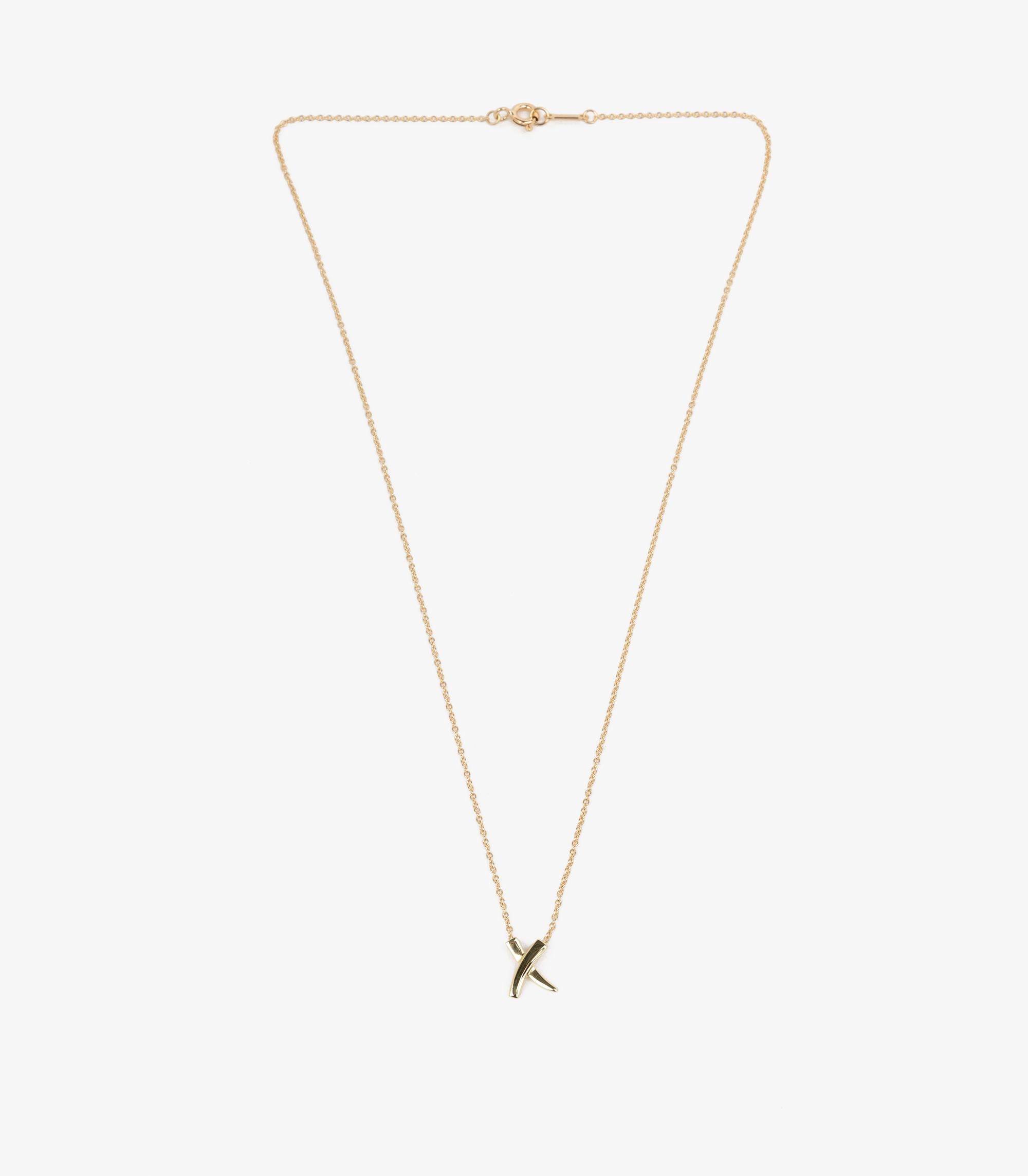 mini gold tiffany necklace