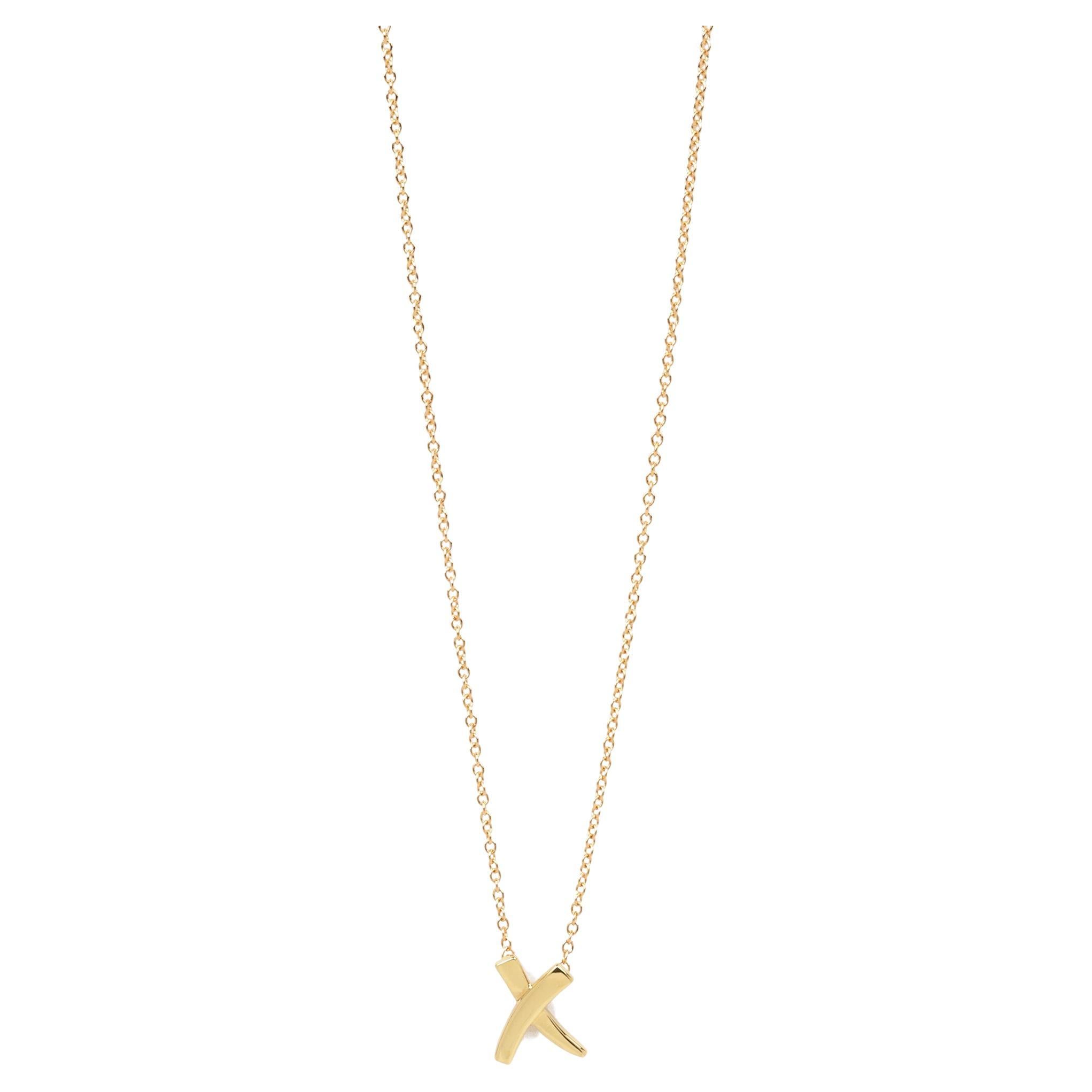 Tiffany & Co. 18ct Yellow Gold Paloma Picasso Mini X Necklace