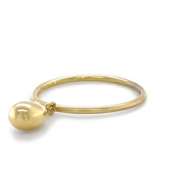 Tiffany & Co 18ct Yellow Gold Rare 1999 Elsa Peretti Teardrop Ring 2.6g