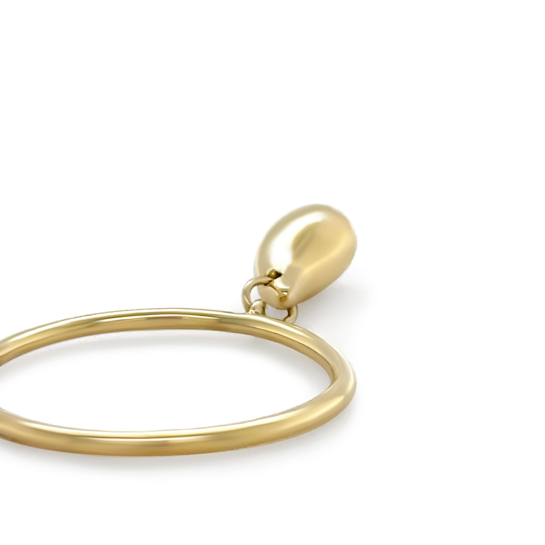 Tiffany & Co Anillo de lágrima Elsa Peretti de oro amarillo de 18 ct Raro 1999 2,6 g en venta 1