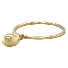 Tiffany & Co. 18ct Yellow Gold Rare 1999 Elsa Peretti Teardrop Ring 2.6g