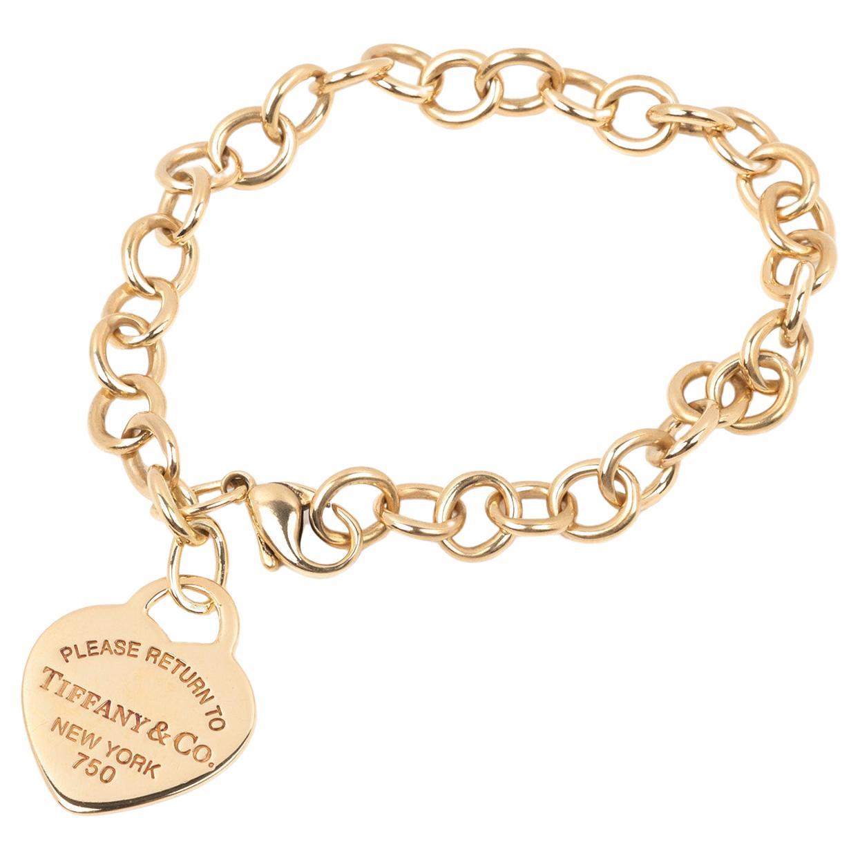 Tiffany & Co. 18ct Yellow Gold Return To Tiffany Medium Heart Tag Bracelet