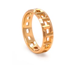 Tiffany & Co. Anello largo a T True in oro giallo 18ct 5,65g