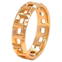 Tiffany & Co. Anello largo a T True in oro giallo 18ct 5,65g