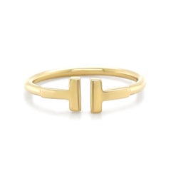 Tiffany & Co. 18ct Yellow Gold T Wire Ring 3.41g