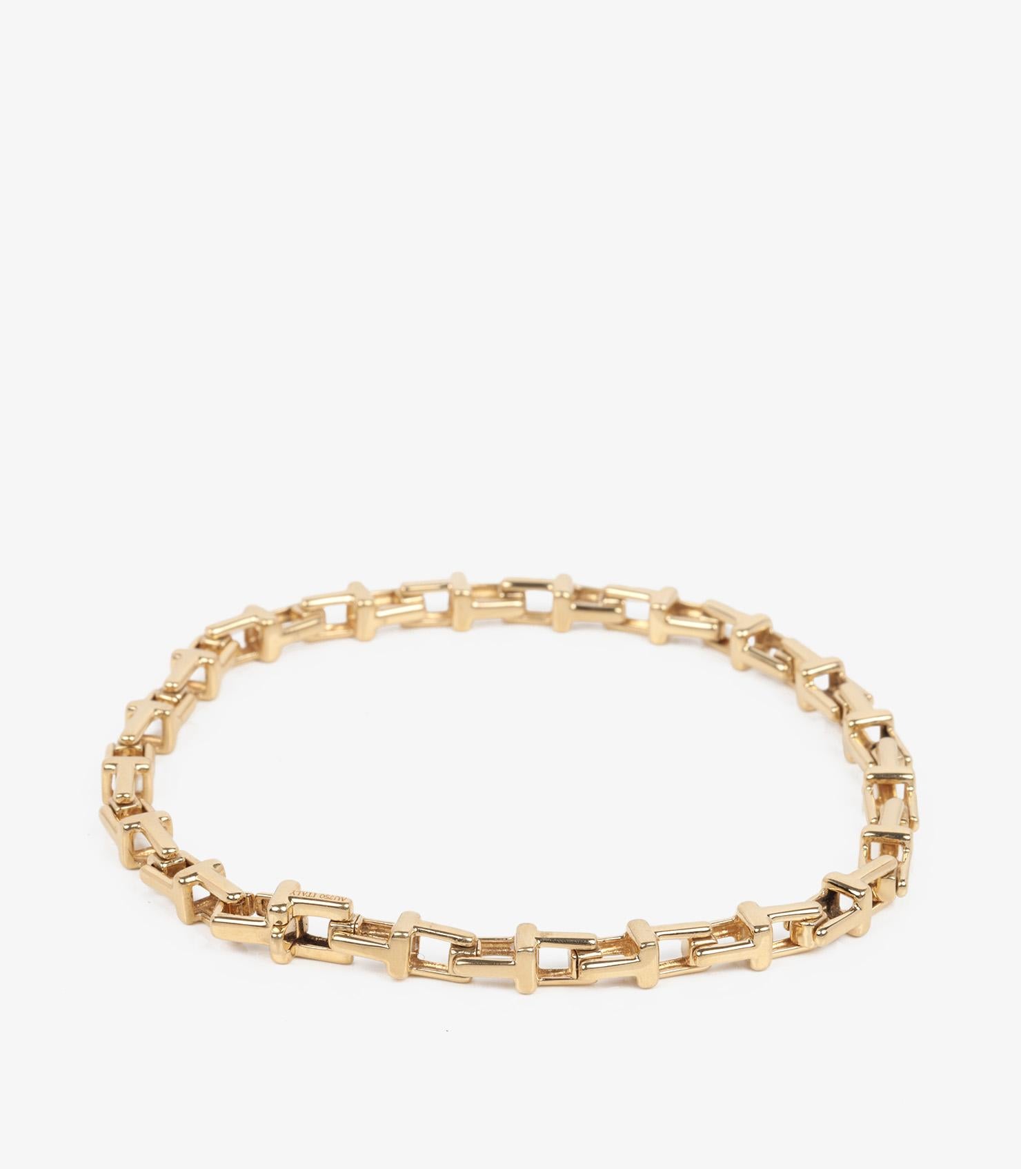 Tiffany & Co. 18ct Yellow Gold Tiffany T Bracelet 1
