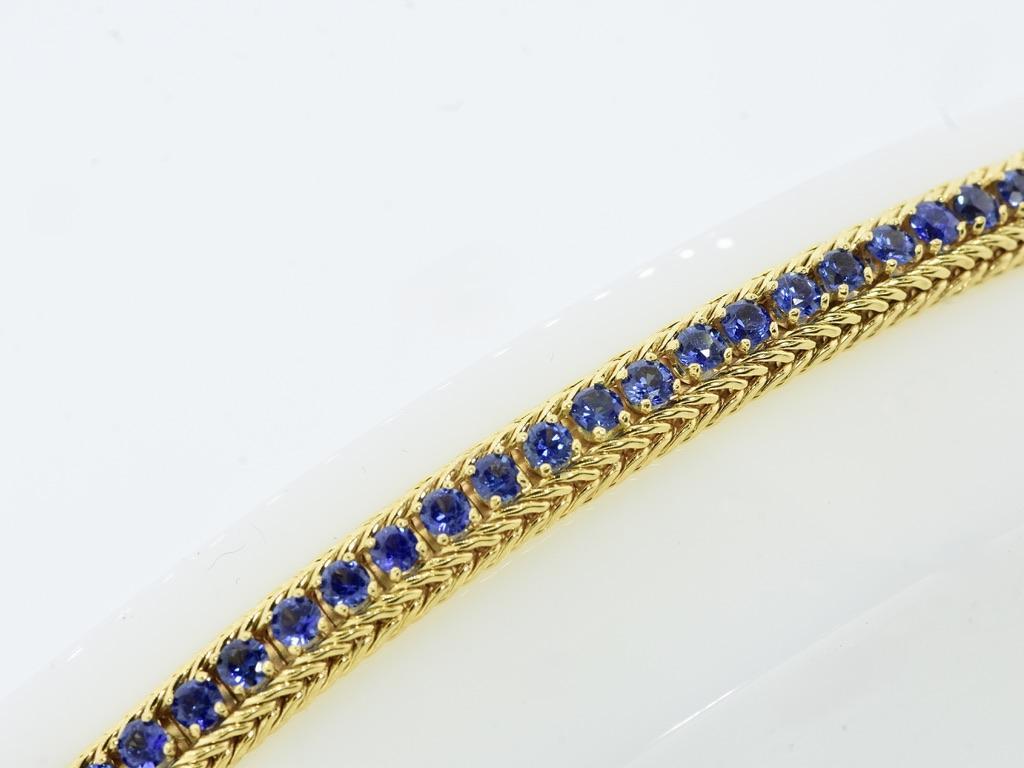 Tiffany & Co. 18K und feiner Saphir Vintage-Armband, um 1955 im Angebot 5