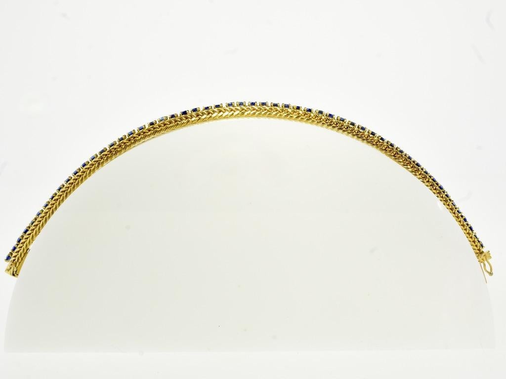 Tiffany & Co. 18K und feiner Saphir Vintage-Armband, um 1955 im Angebot 7