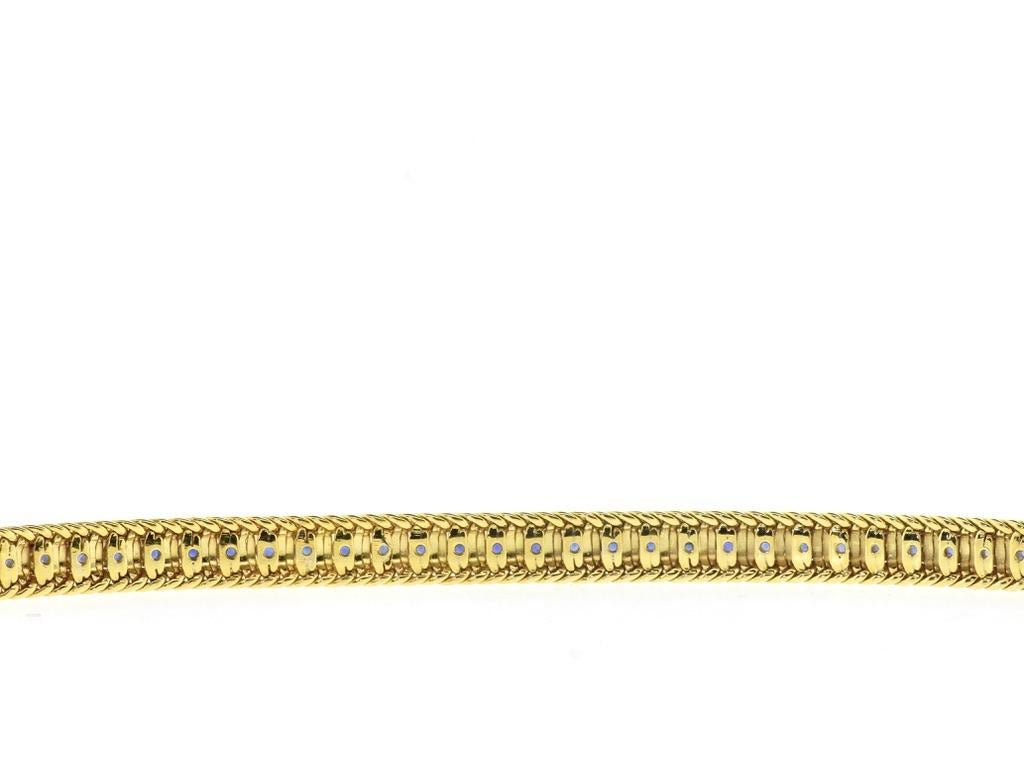 Tiffany & Co. 18K und feiner Saphir Vintage-Armband, um 1955 im Angebot 9