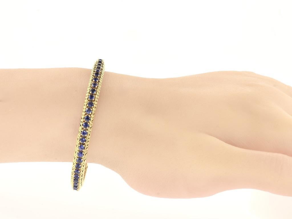 Tiffany & Co. 18K und feiner Saphir Vintage-Armband, um 1955 im Angebot 2