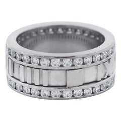 Tiffany & Co. 18k Diamond 2000s Atlas Band ring