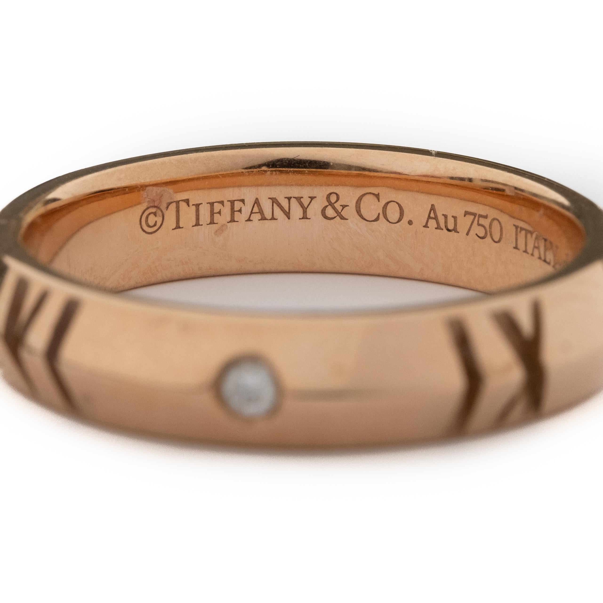 Modern Tiffany & Co. 18K Diamond Atlas Ring