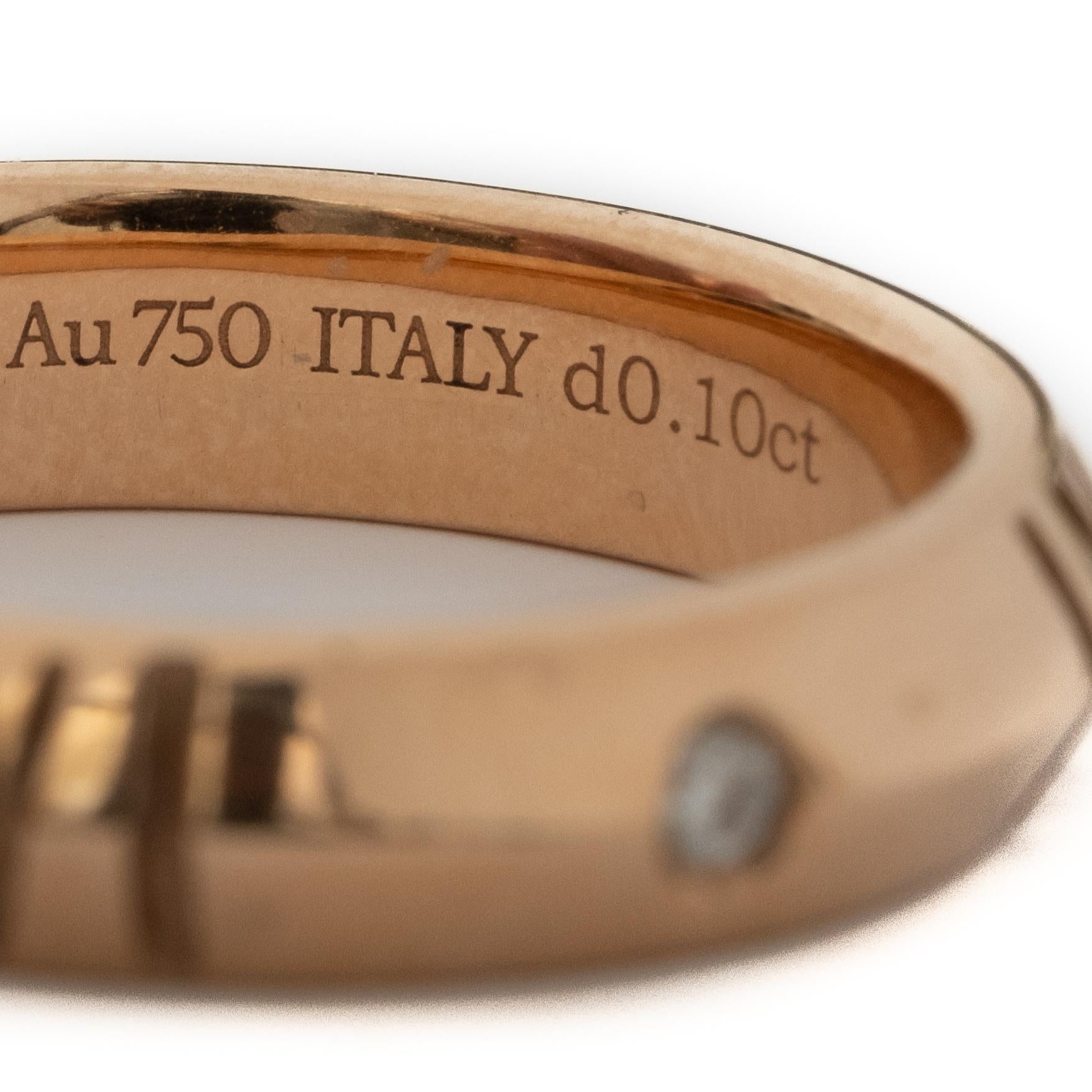 Brilliant Cut Tiffany & Co. 18K Diamond Atlas Ring