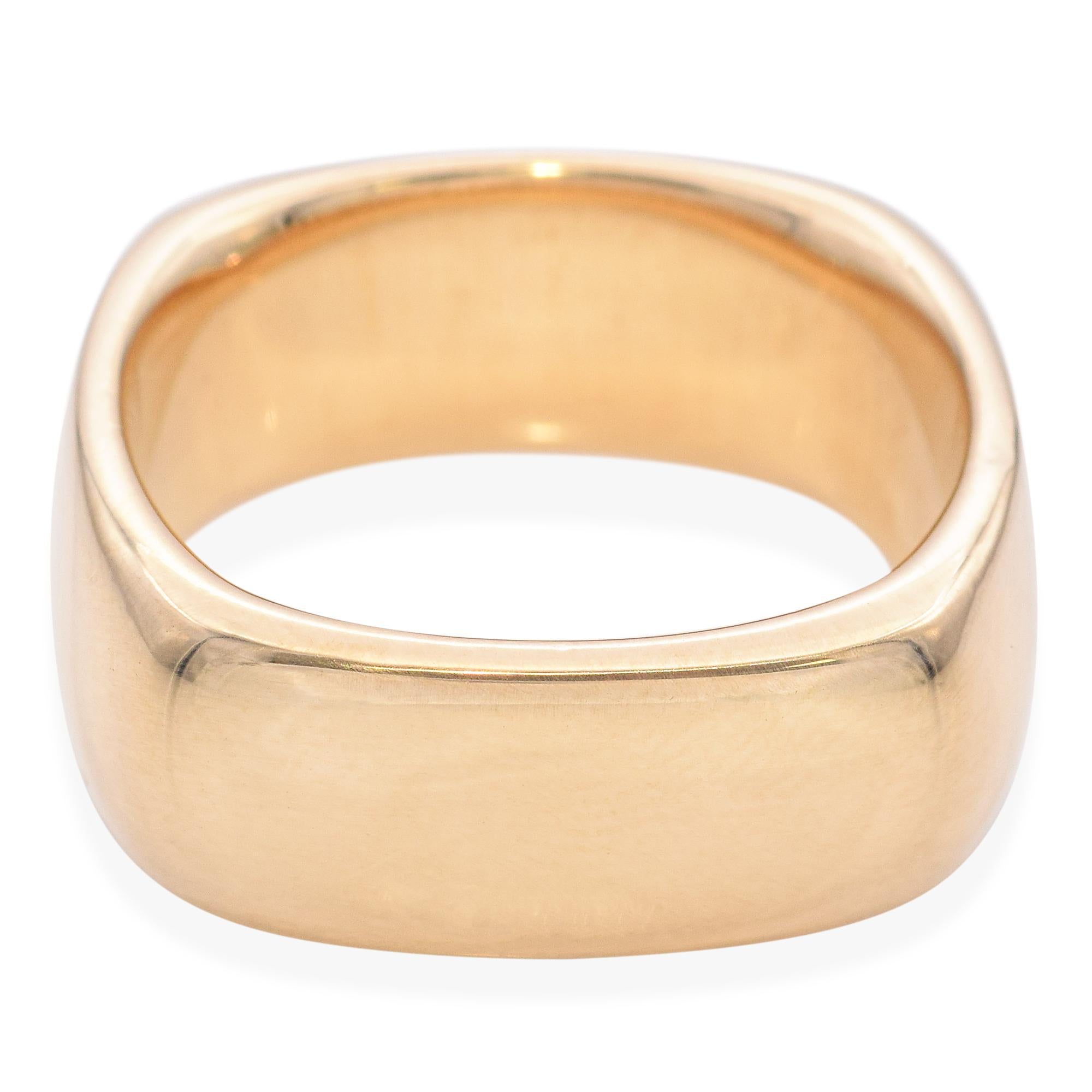 Donna Anello a cuscino quadrato in oro 18 carati 2003 di Tiffany & Co. in vendita