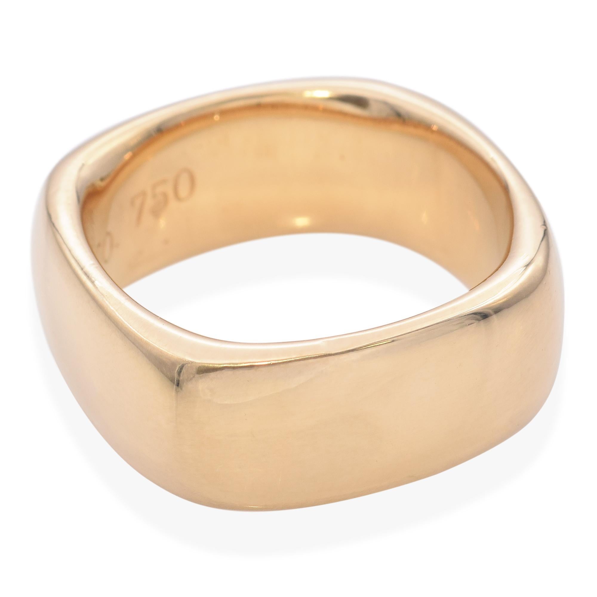 Anello a cuscino quadrato in oro 18 carati 2003 di Tiffany & Co. in vendita 1