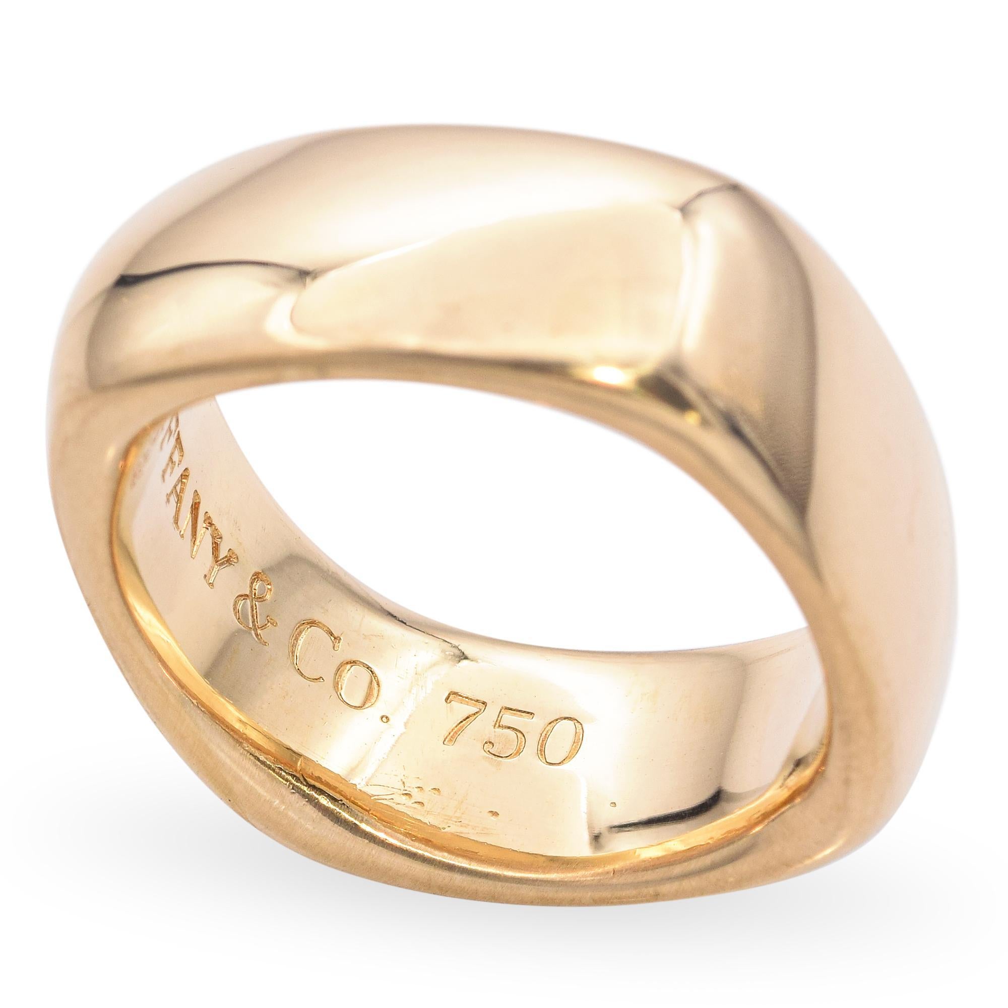 Anello a cuscino quadrato in oro 18 carati 2003 di Tiffany & Co. in vendita 5
