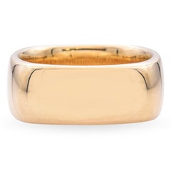 Tiffany & Co. 18K Gold 2003 Quadratischer Kissenring mit Kissenschliff