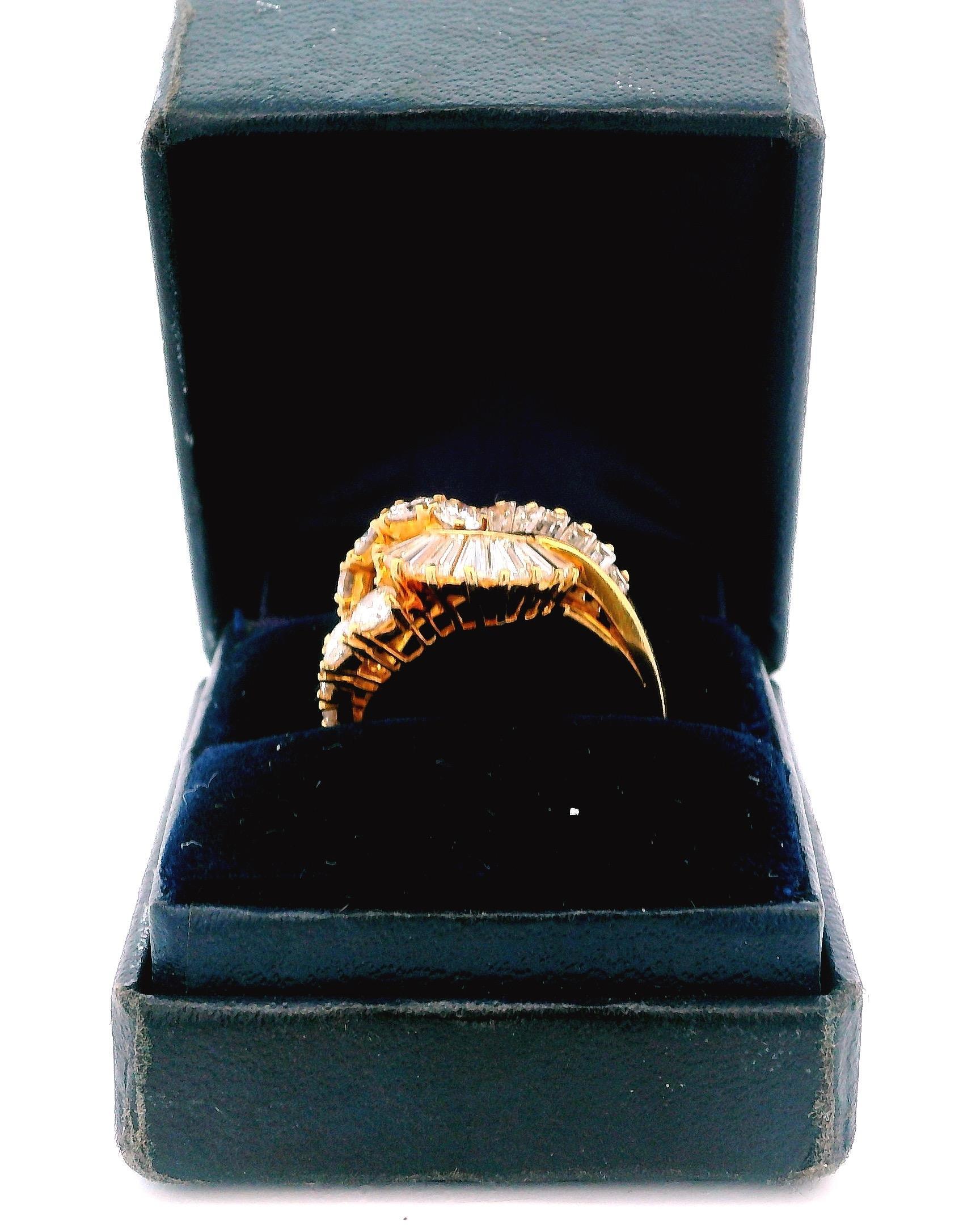 Tiffany & Co. 18K Golding & Co. 2.5 Ct Crossover Diamond Ring Box & Receipts en vente 4