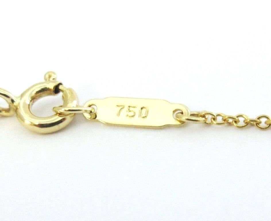 TIFFANY & Co. 18K Gold .25ct Diamond Heart Pendant Necklace 4