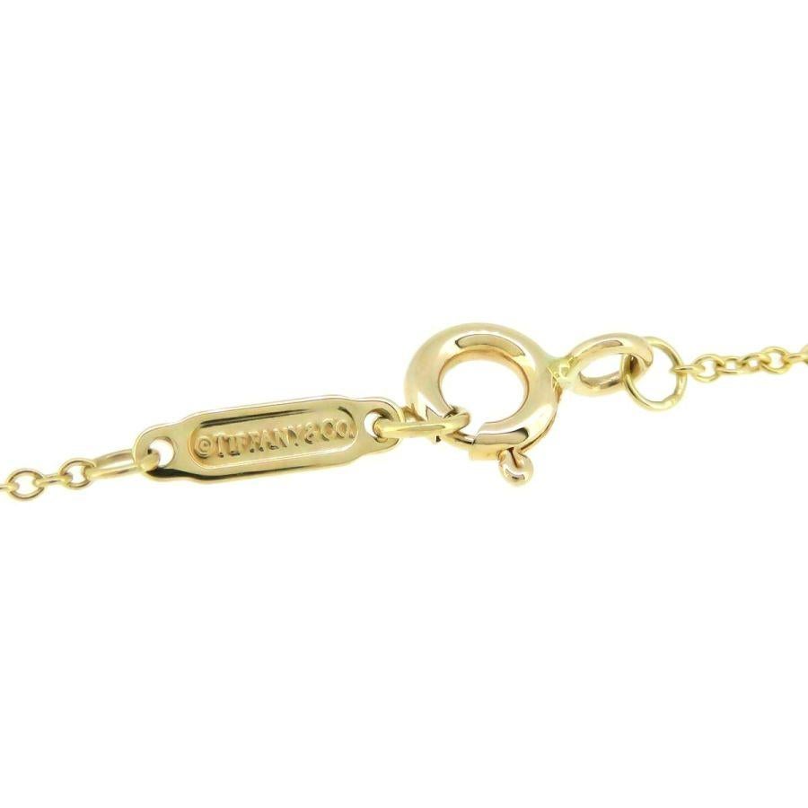 Collana con lucchetto a forma di cuore con 3 diamanti in oro 18 carati di TIFFANY & Co. in vendita 3