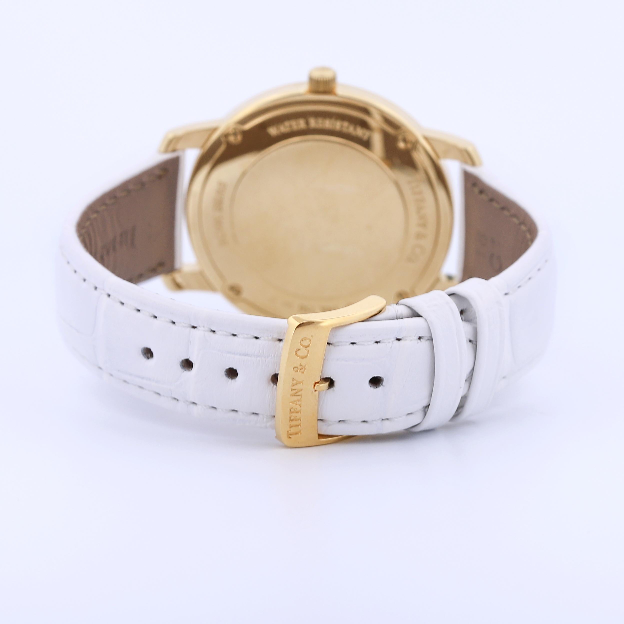 tiffany & co 18k gold watch
