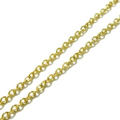 TIFFANY & Co. 18K Gold .42ct Diamond Cross Pendant Necklace