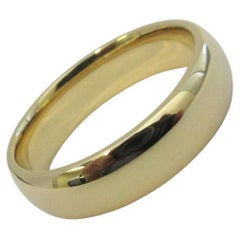 TIFFANY & Co. 18K Gold 6mm Comfort Fit Wedding Band Ring 10.5