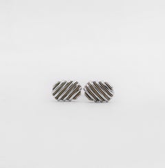 Tiffany & Co. 18k Gold 925 Silver Rope Cufflinks