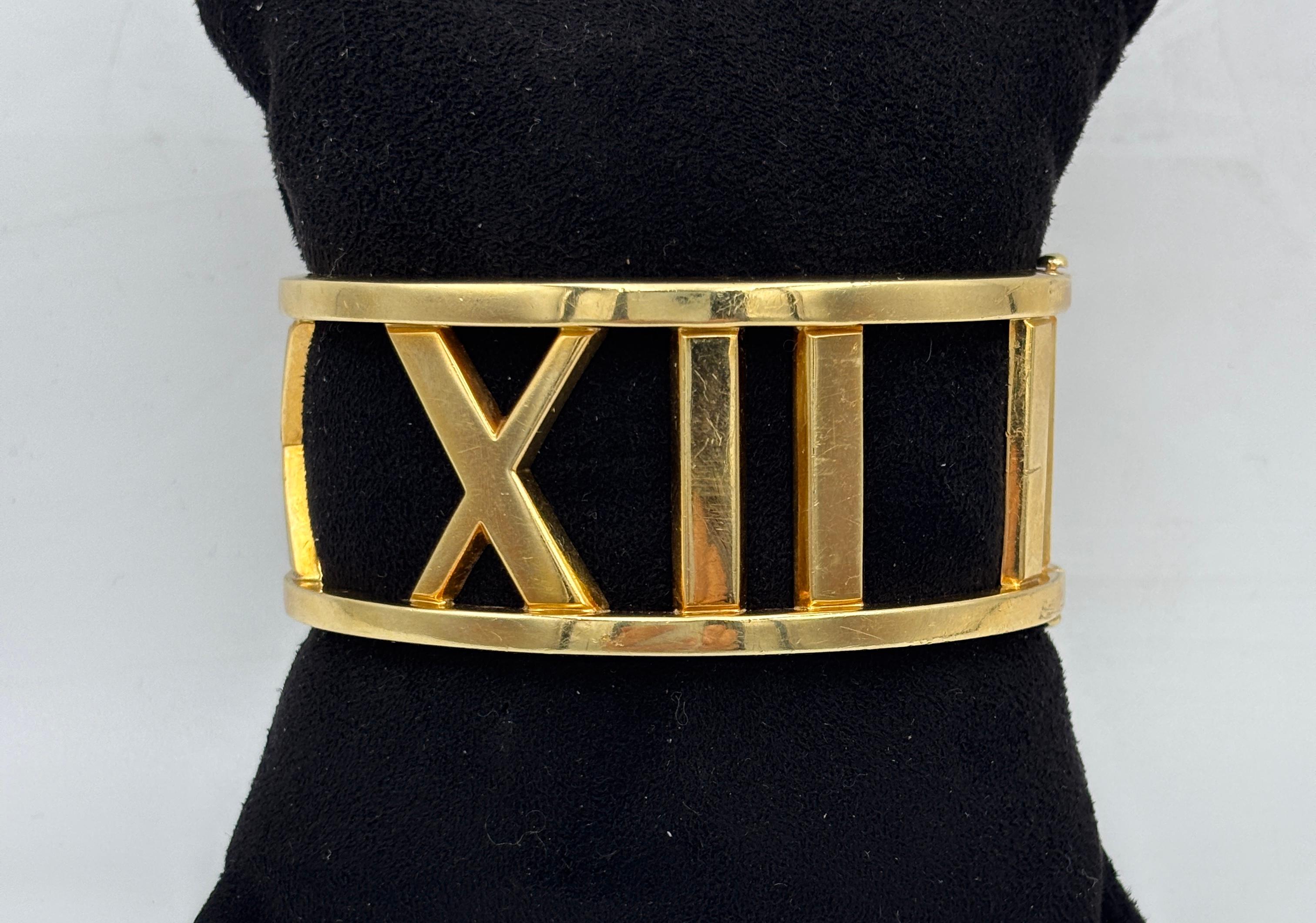 Tiffany & Co 18k gold Atlas bangle For Sale 5