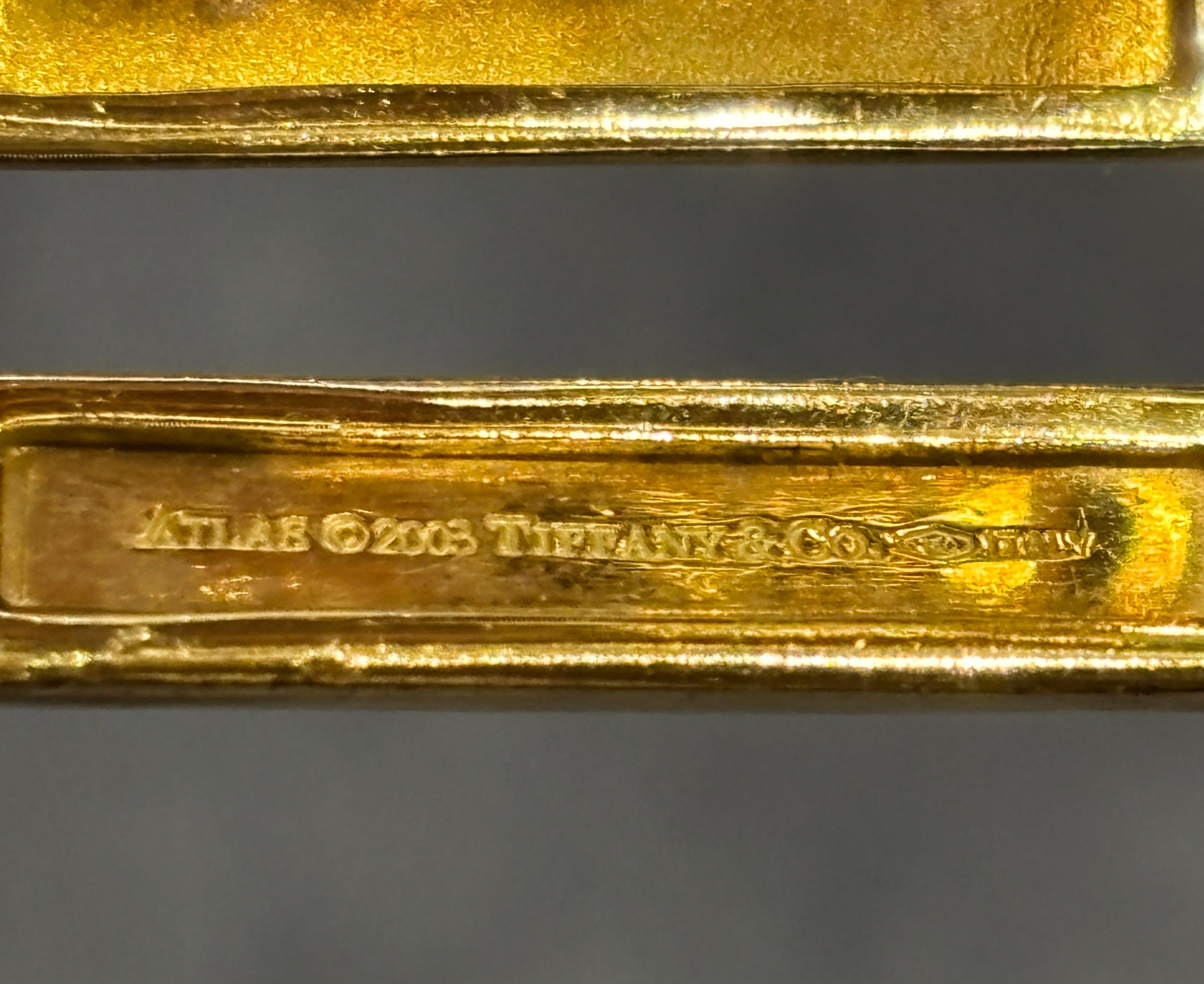 Tiffany & Co 18k gold Atlas bangle For Sale 1