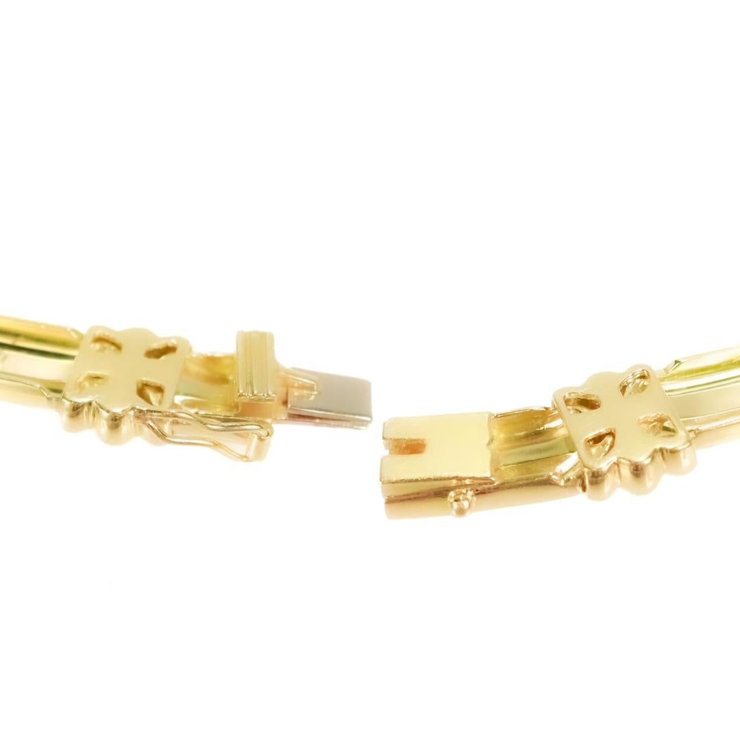 Tiffany & Co. 18K Gold Atlas Choker Necklace 1990s For Sale 4