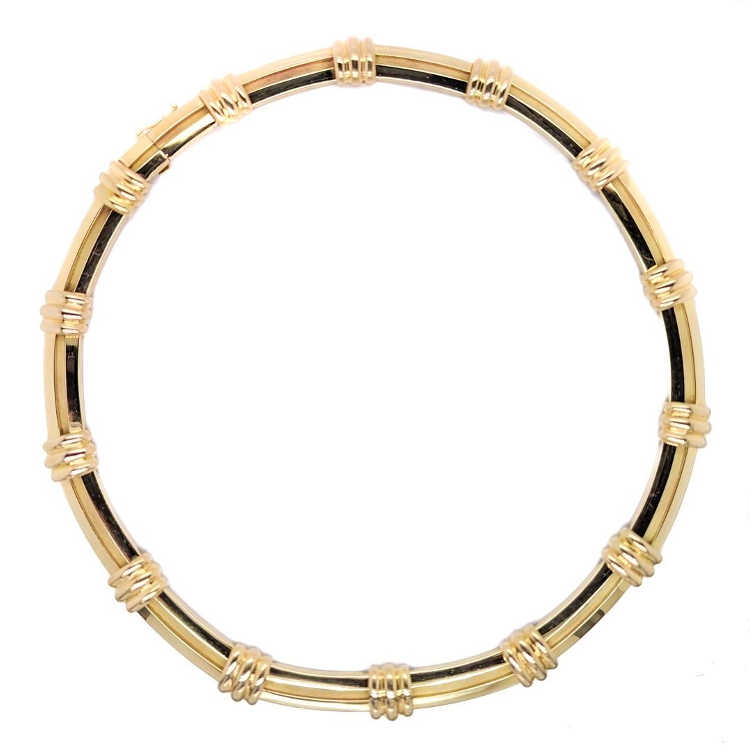 Tiffany & Co. 18K Gold Atlas Choker Necklace 1990s For Sale 8