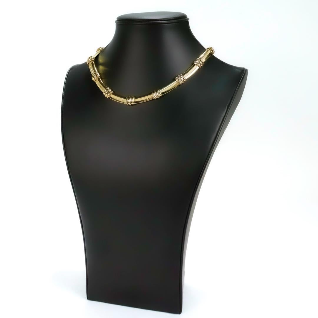 tiffany & co gold choker necklace