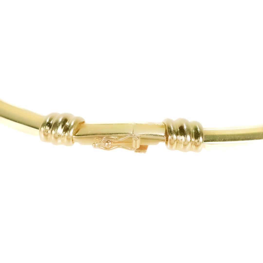 Tiffany & Co. 18K Gold Atlas Choker Necklace 1990s For Sale 3